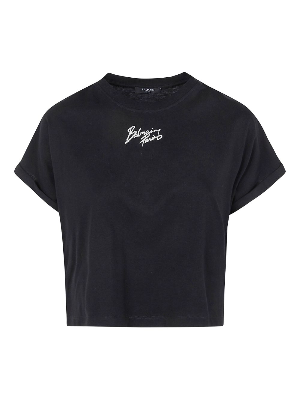 Logo cotton cropped t-shirt