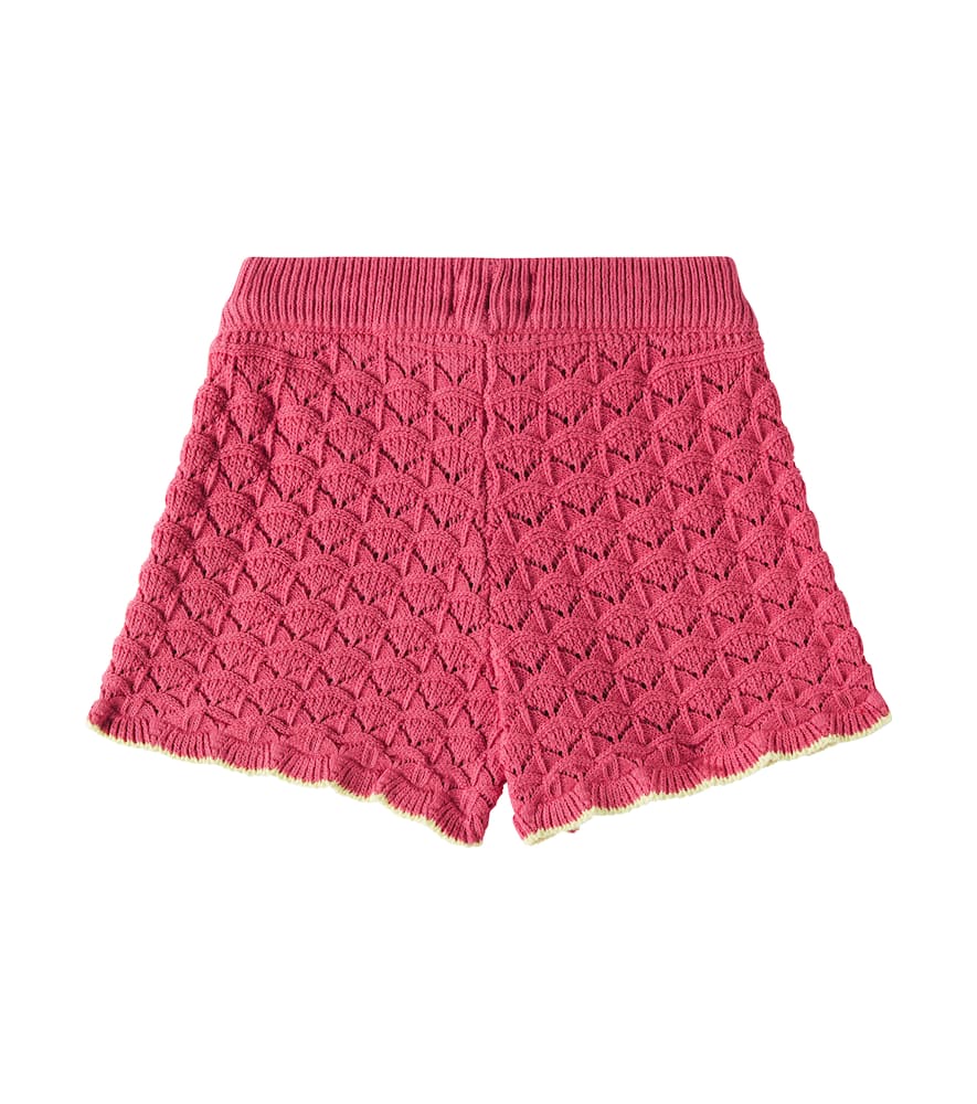 Scotch & Soda Kids Knitted cotton-blend shorts