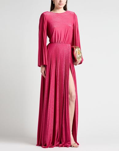 Elisabetta Franchi Red Carpet Woman Maxi dress Fuchsia Size 4 Viscose, Polyester, Polyamide, Elastane