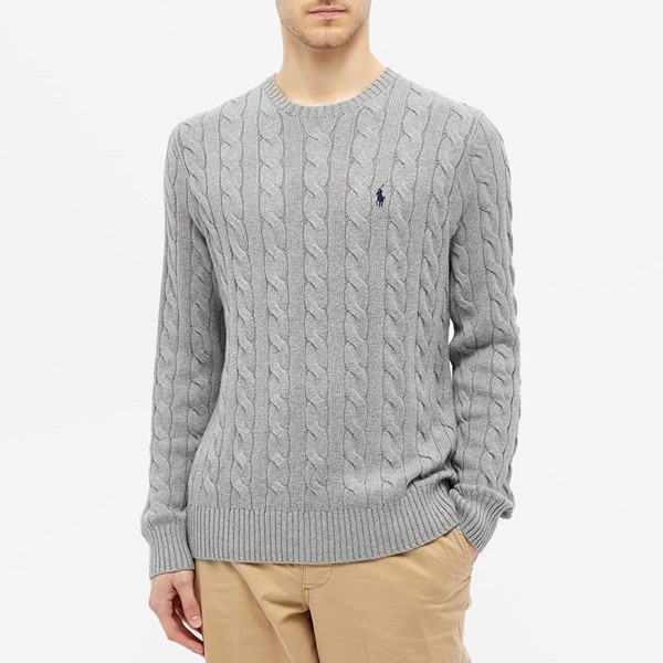 Cable knit knitted sweatshirt