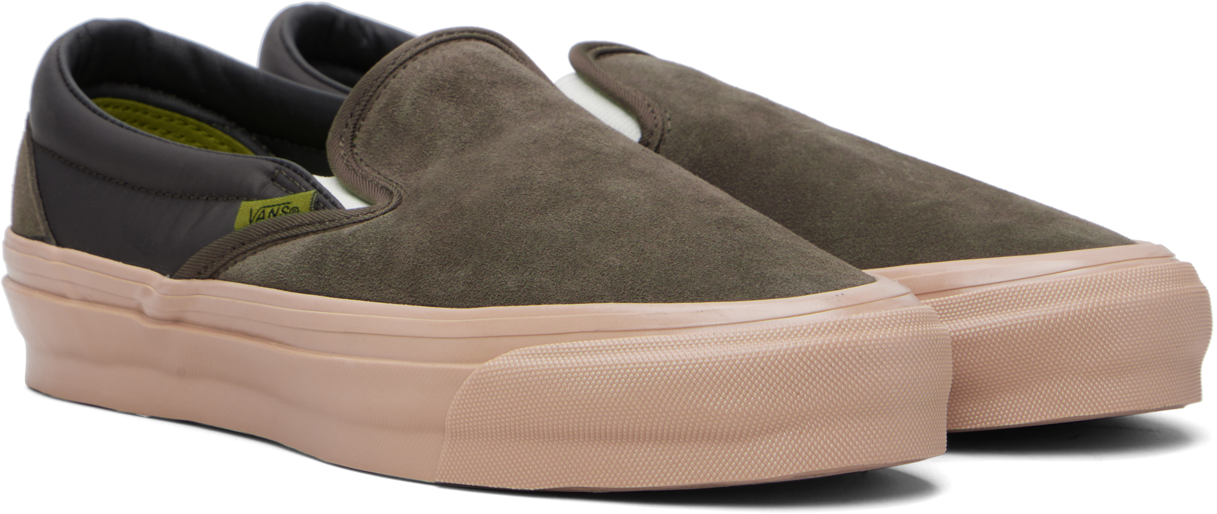 Brown Premium Classic Slip-On Sneakers