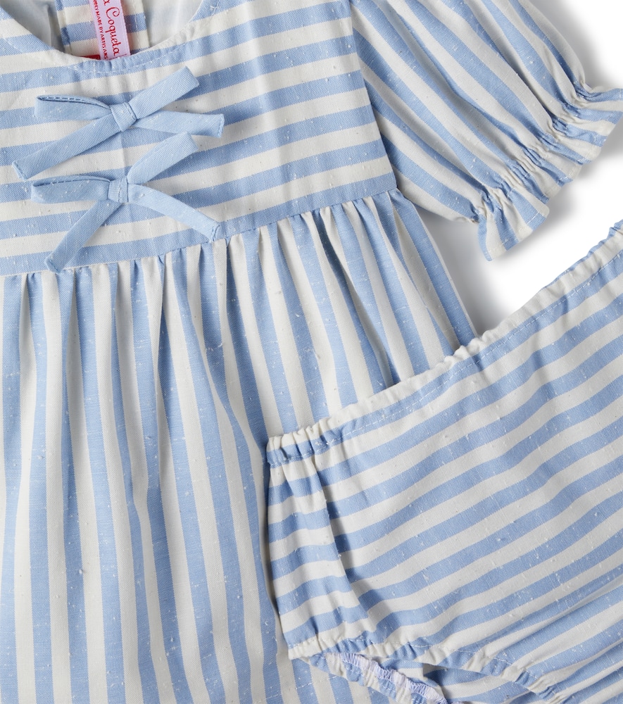 Baby Luciana cotton dress and bloomers set