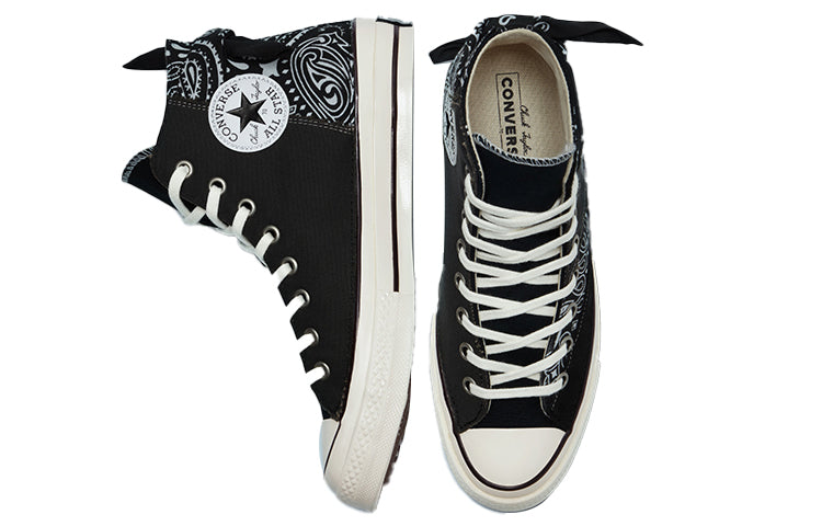 Paisley Print Chuck Taylor All Star 1970s Sneakers Black/White