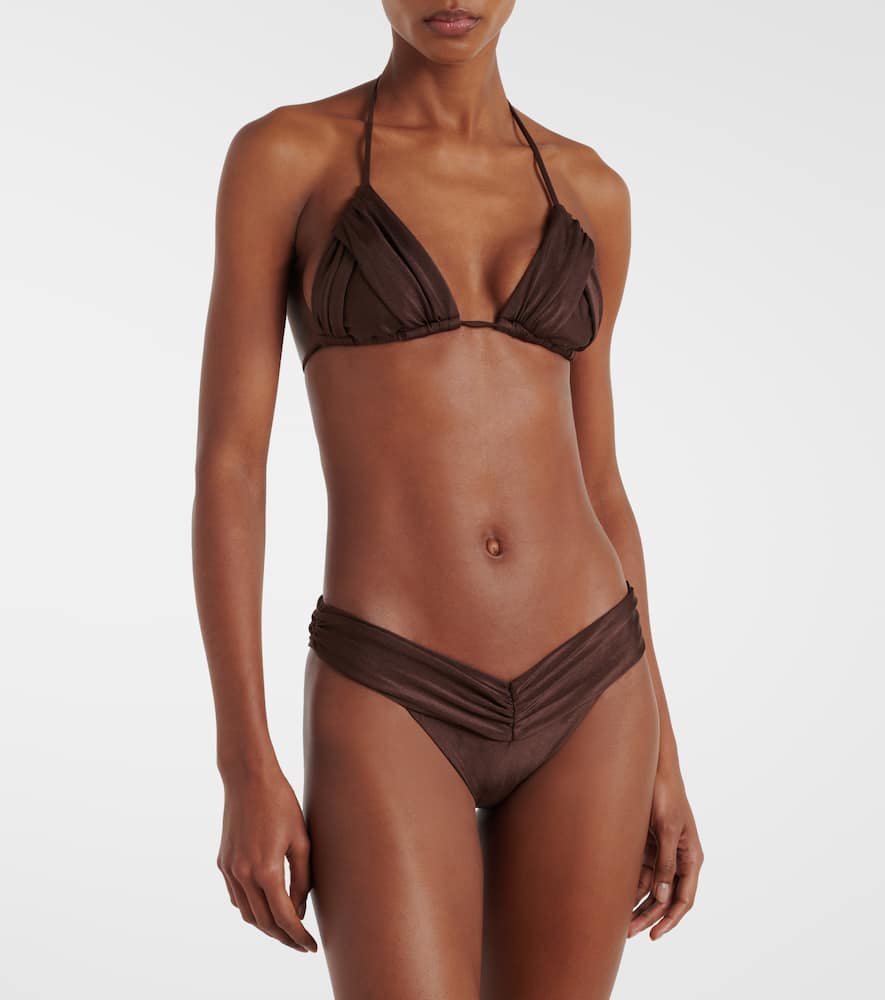 Jasmin gathered bikini top