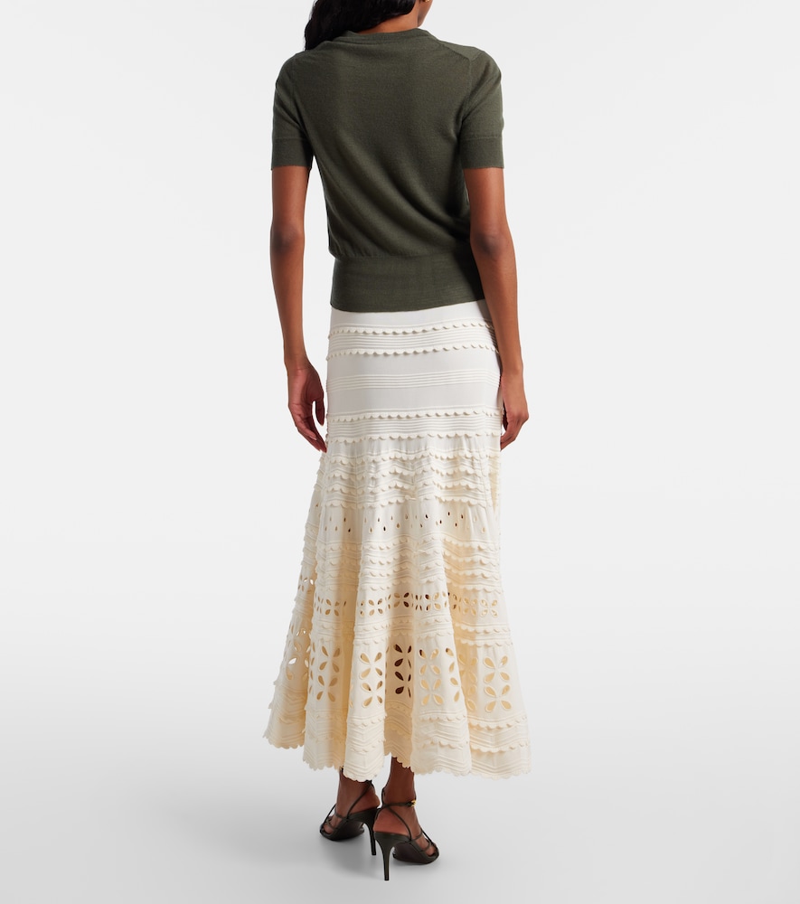 Annisa broderie anglaise midi skirt