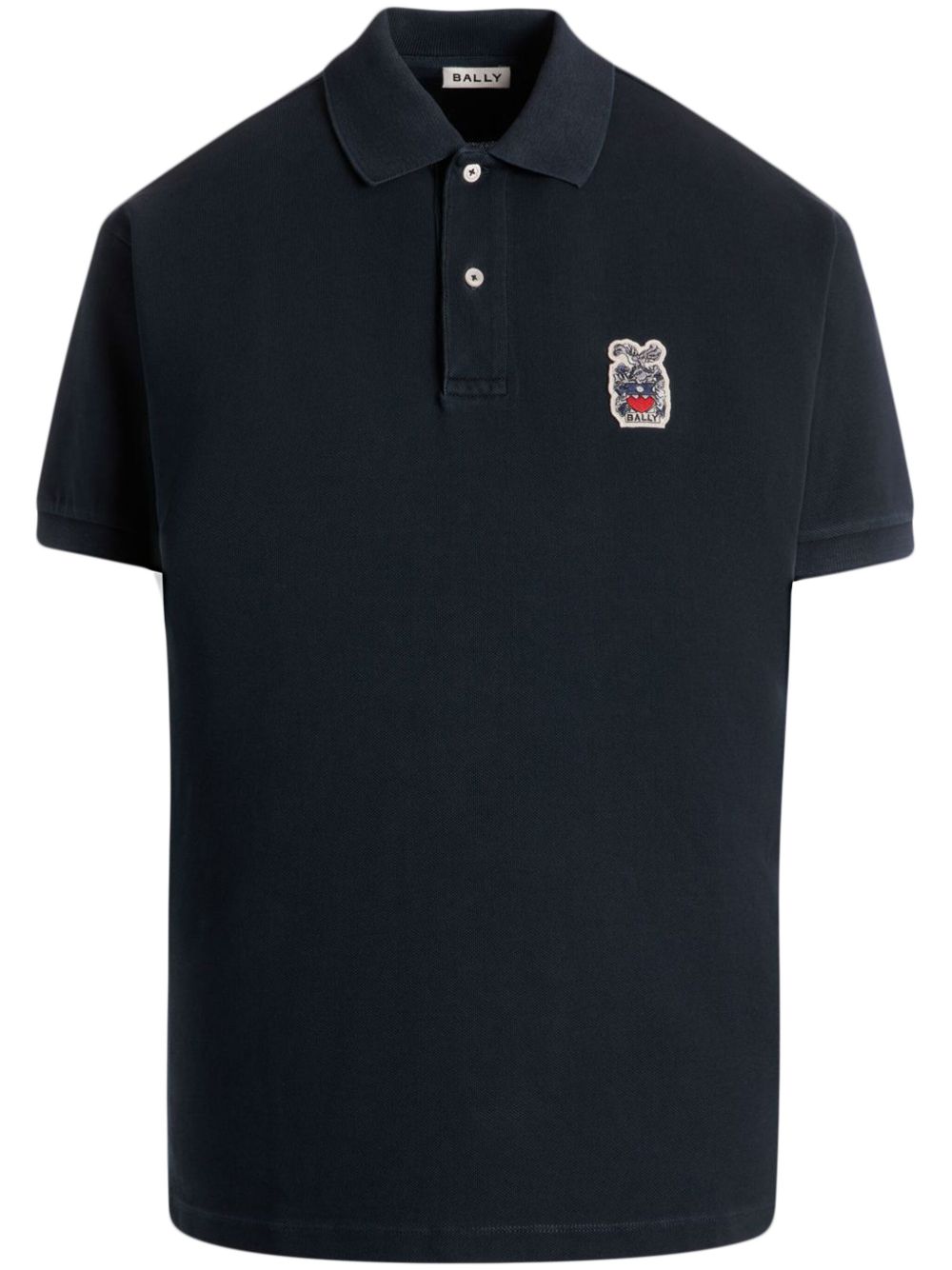 Crest logo polo shirt - Blue