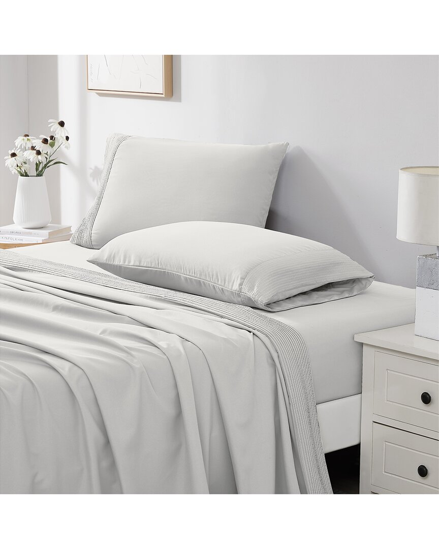 Extra Deep Pocket Bed Sheet Set With Pleated Hem