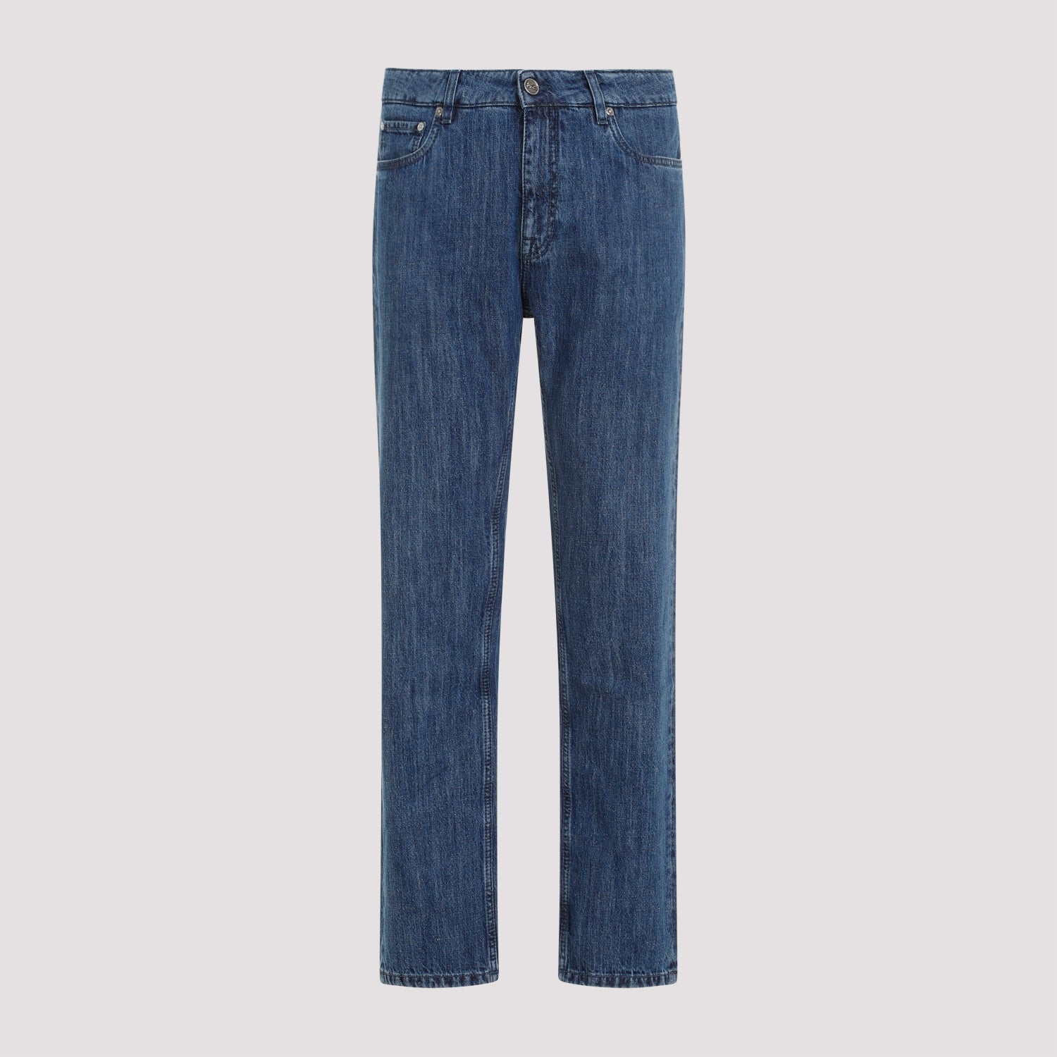 Five-pocket Straight Jeans