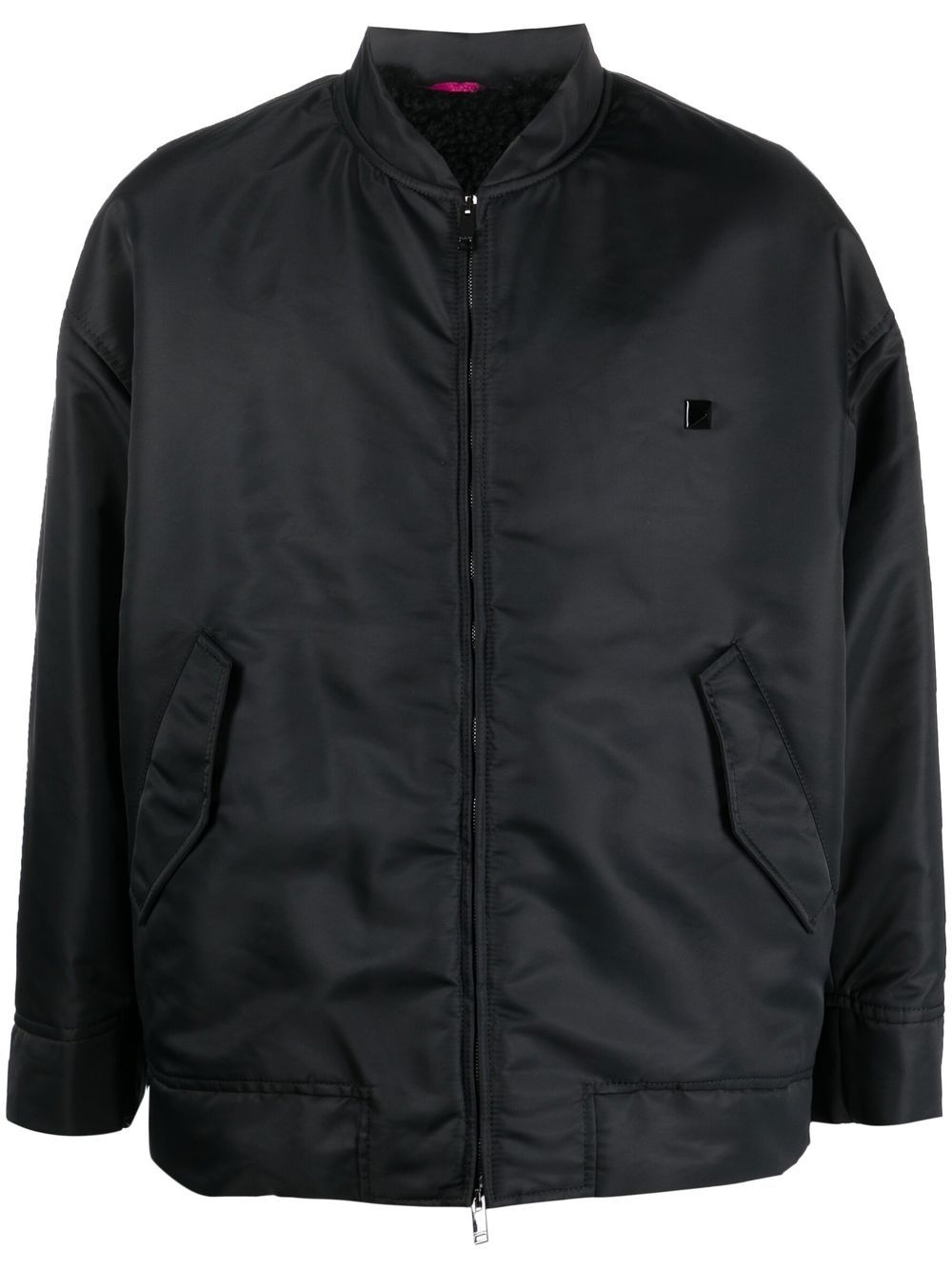Zip-up bomber jacket - Black