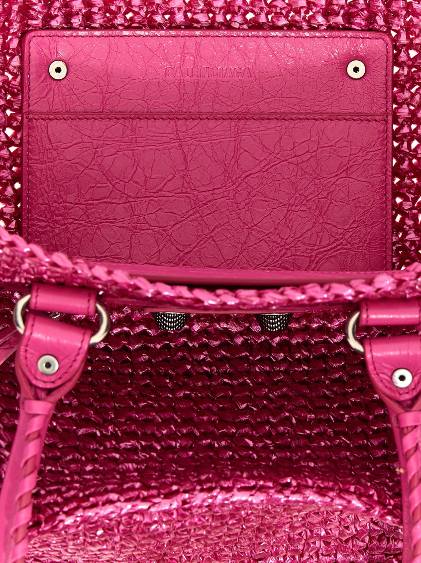 -Le Cagole Panier Tote Rosa-Donna