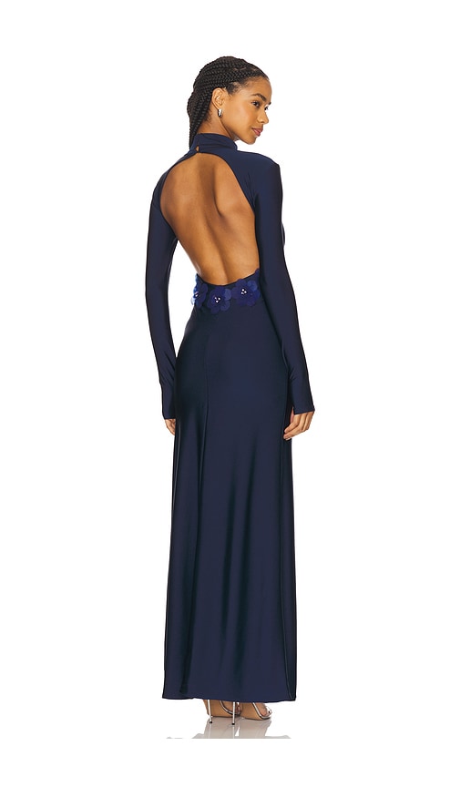 Mariandree Gaitan Mariel Dress in Navy.  XS. Also in L