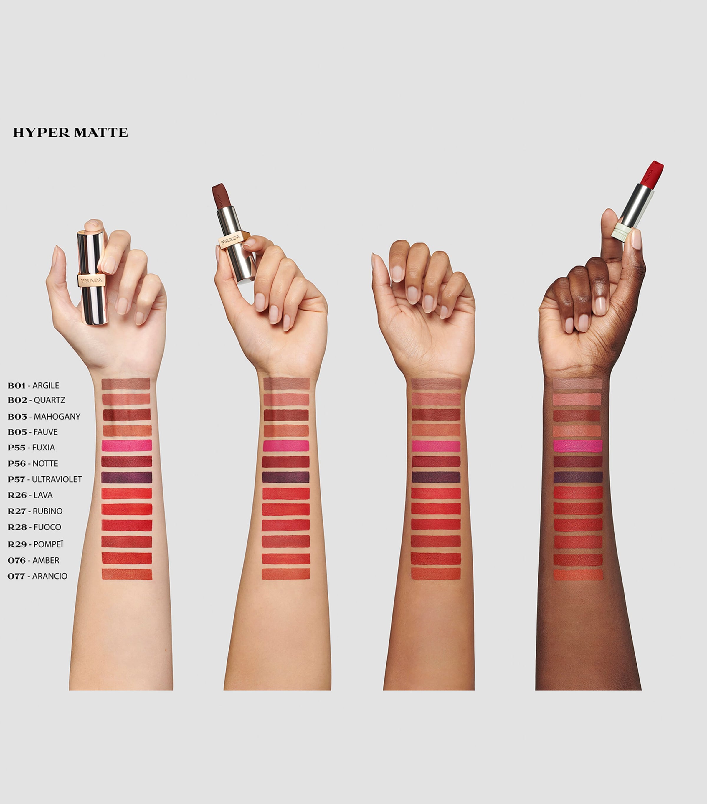 Prada Monochrome Hyper Matte Lipstick - Refill