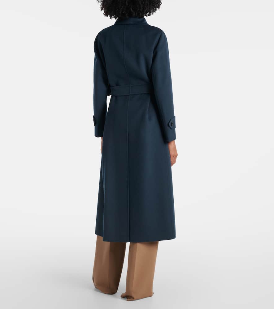 Belted virgin wool coat