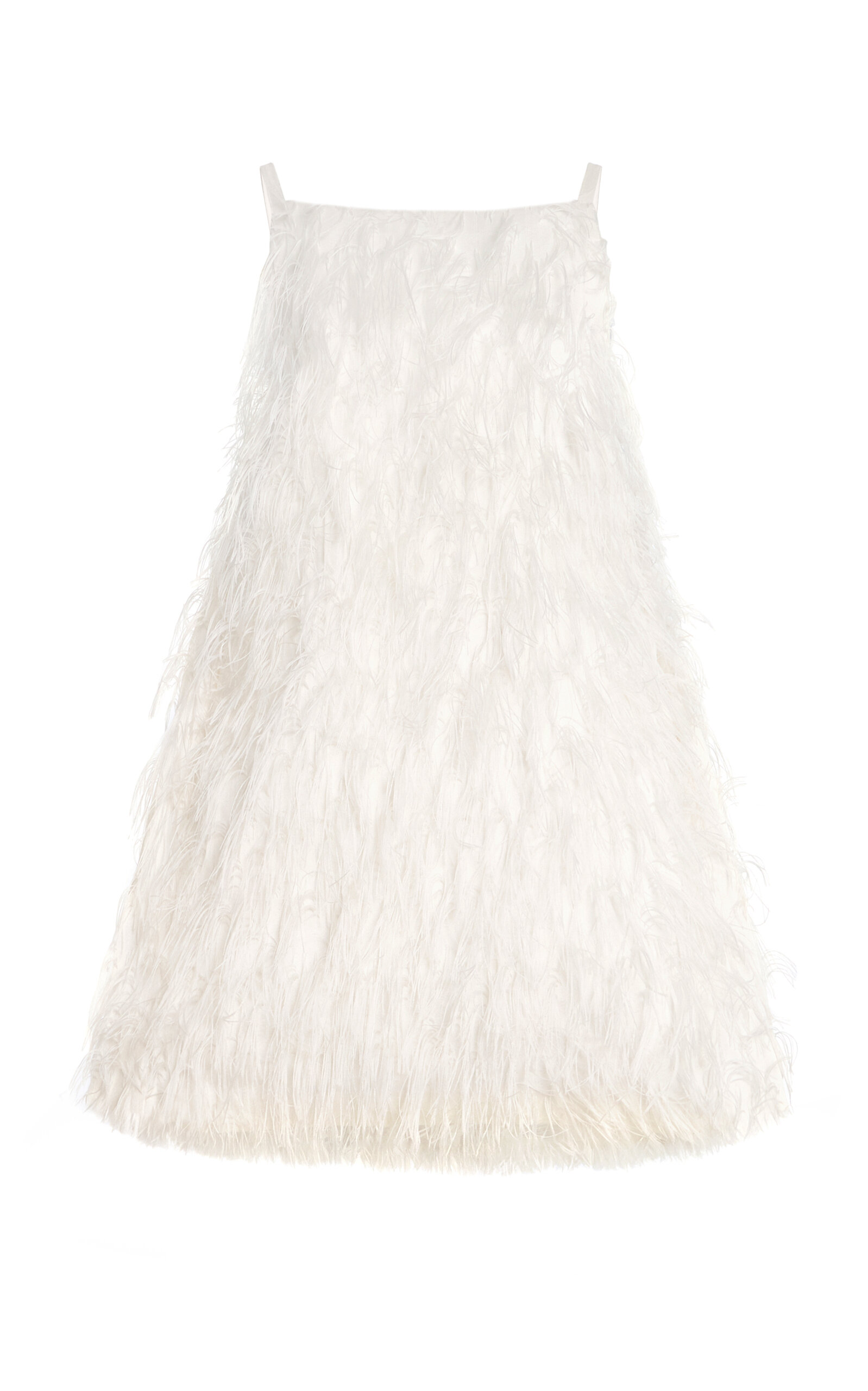 Kalla Feather-Embellished Mini Dress - Moda Operandi