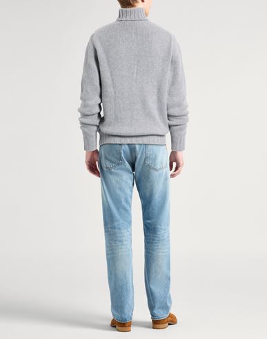 Man Turtleneck Grey Size 40 Cashmere