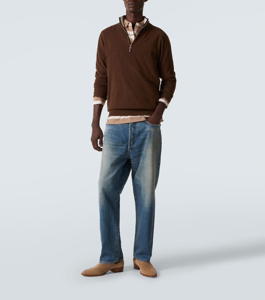 Mr Fenchurch cashmere half-zip sweater