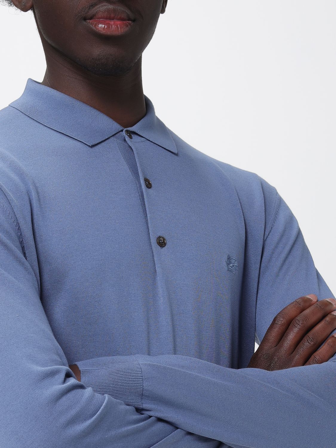 Polo Shirt Men color Blue