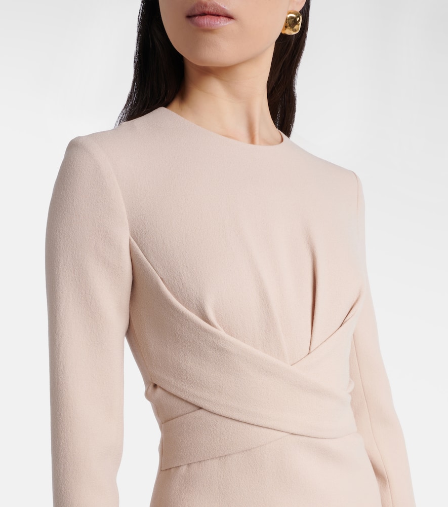 Elta wool crêpe midi dress