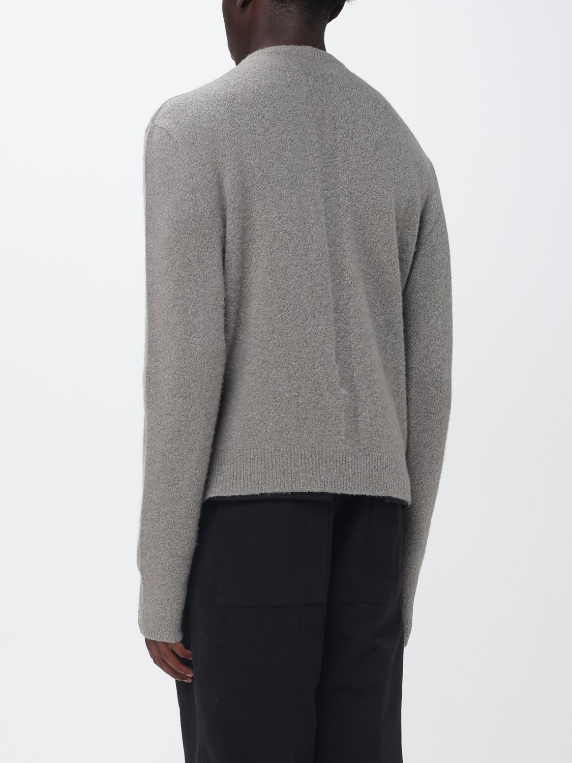Crewneck Cashmere Blend Jumper with Ribbed Edges