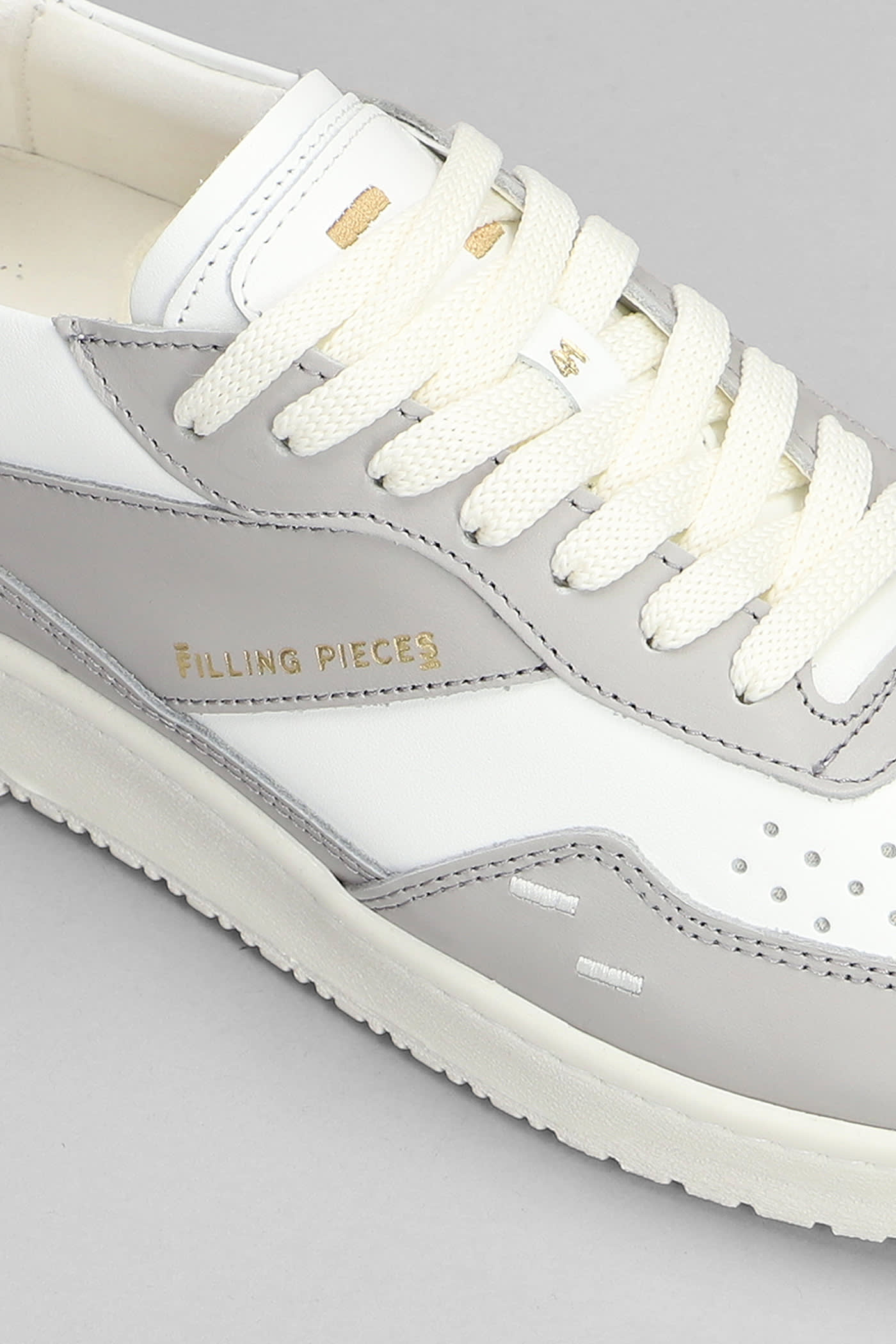 Ace Spin Sneakers In Grey Leather