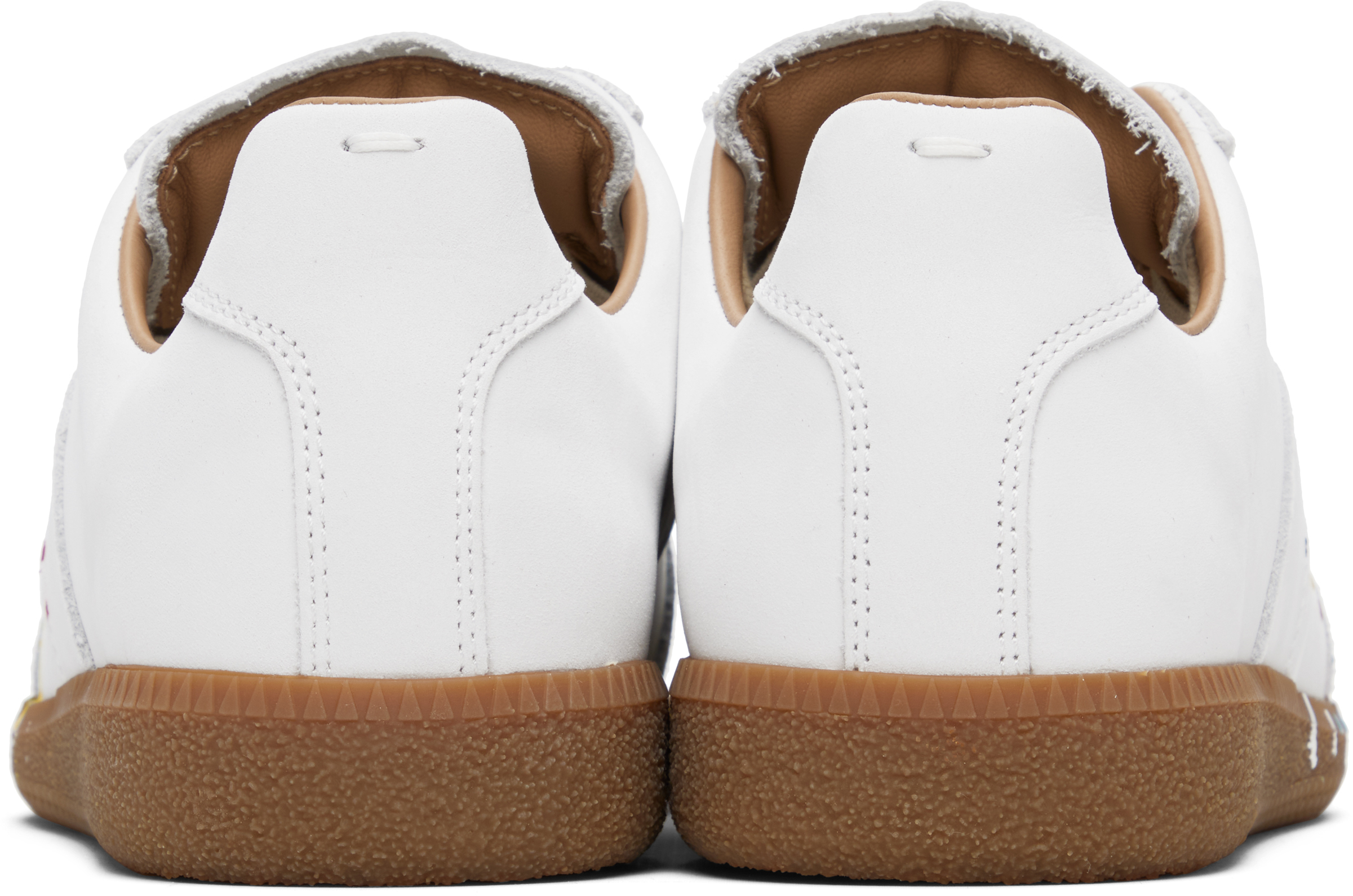White Paint Replica Sneakers