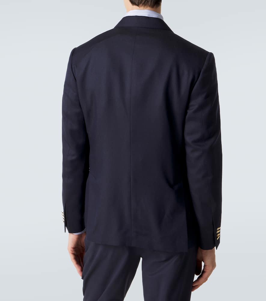 Wool, cashmere, and silk blazer