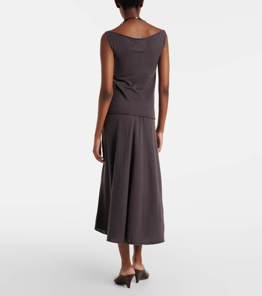 N°470 Seduce wool and cashmere midi skirt