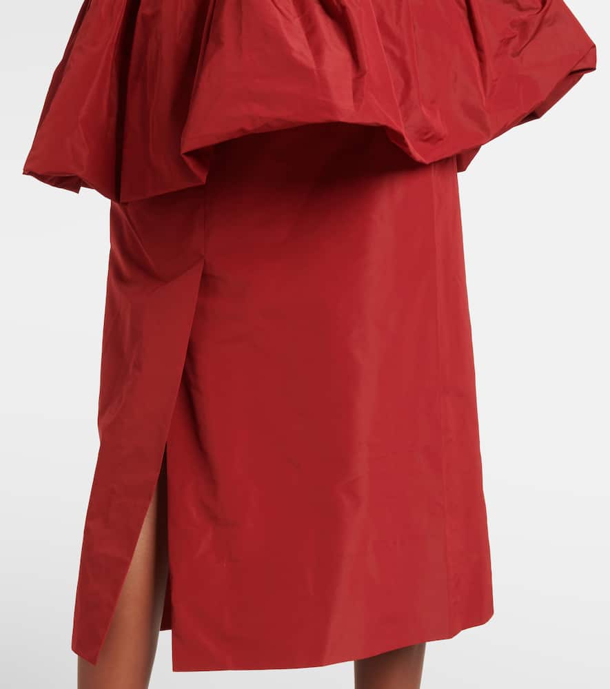 Bloom ruffled pencil skirt
