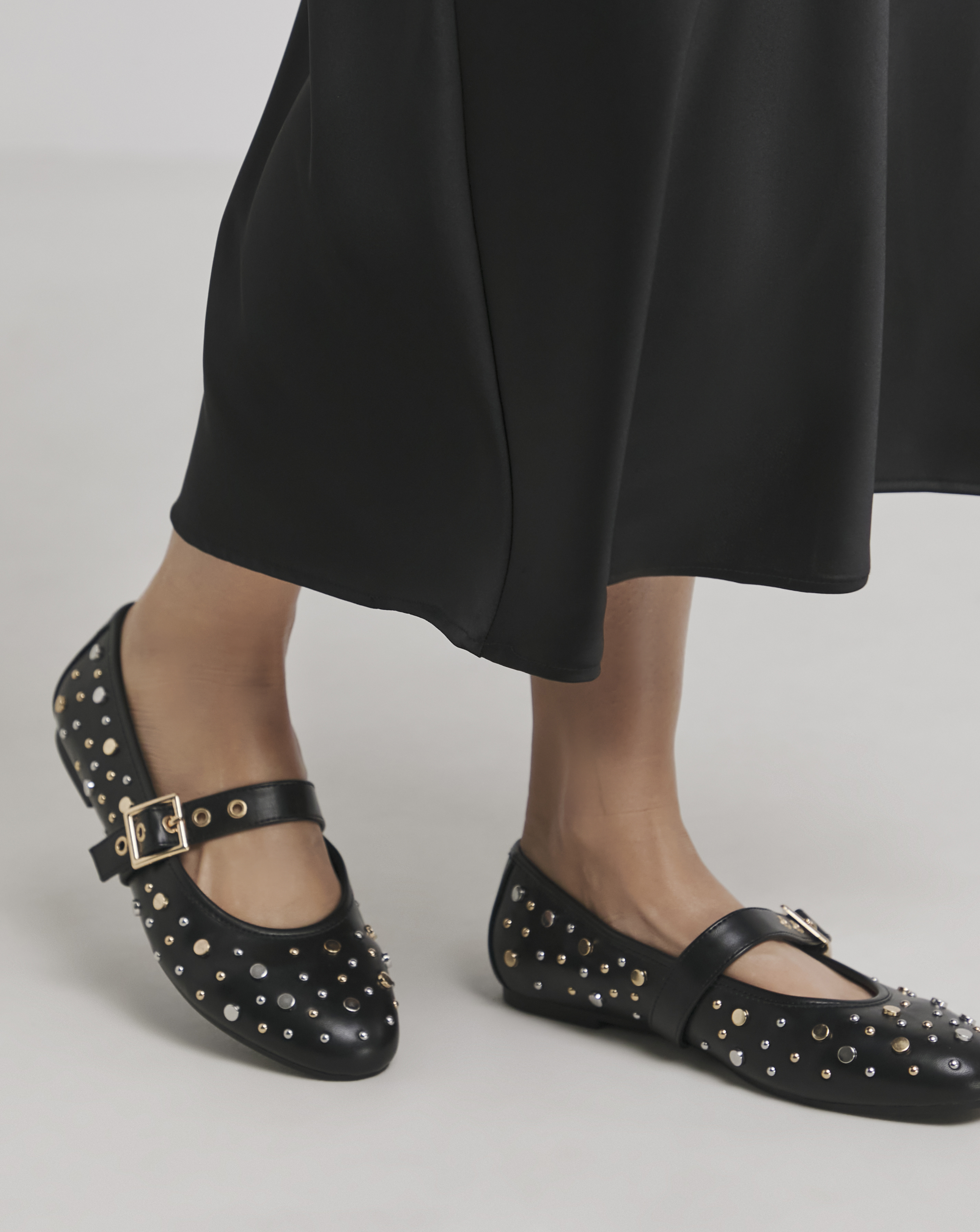 Embellished Mary Jane Flat Show Wide