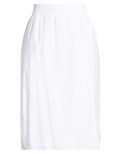 Woman Midi skirt White Size 6 Cotton, Ecobrass