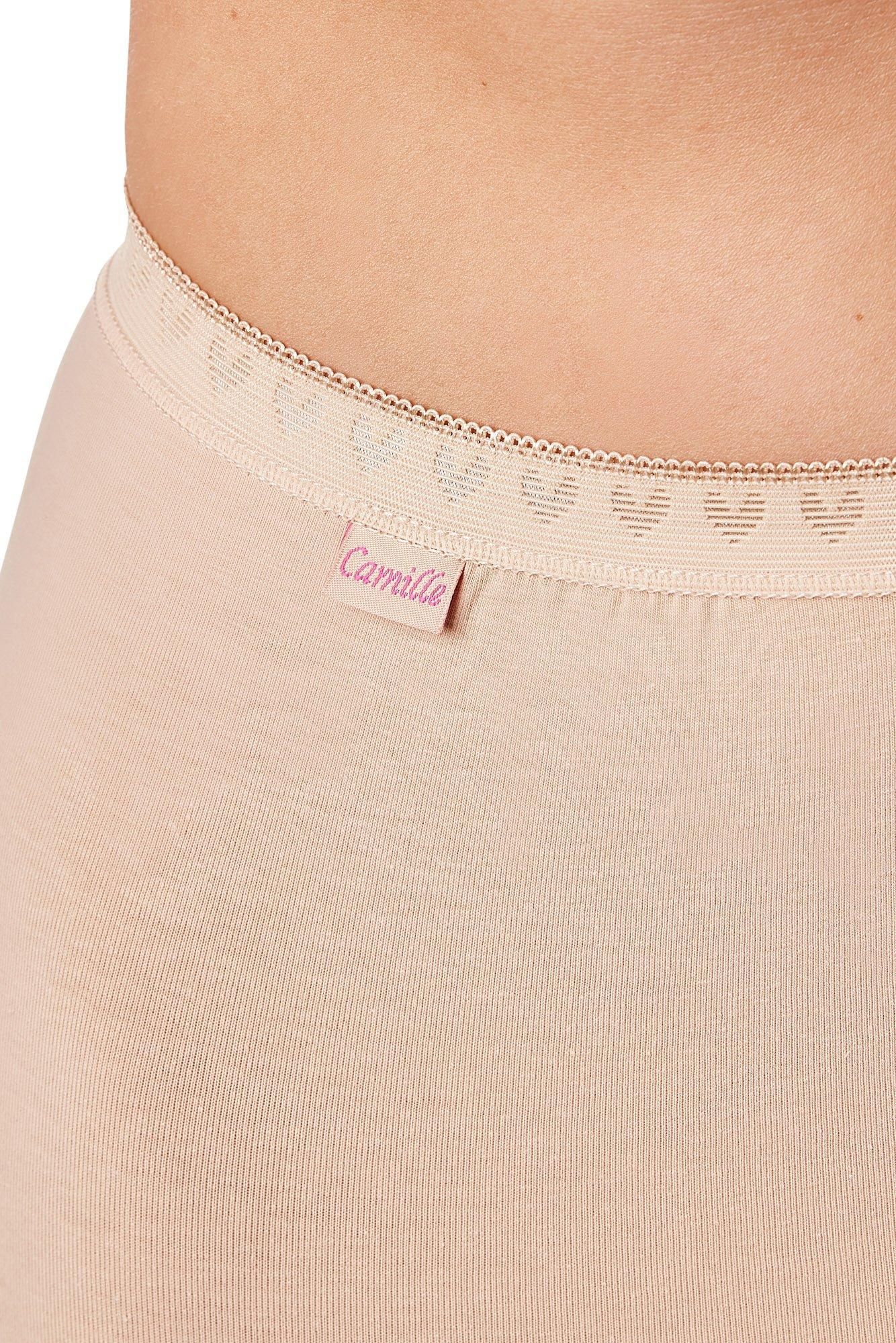 Camille Women's Three Pack Cotton Maxi Briefs in Beige