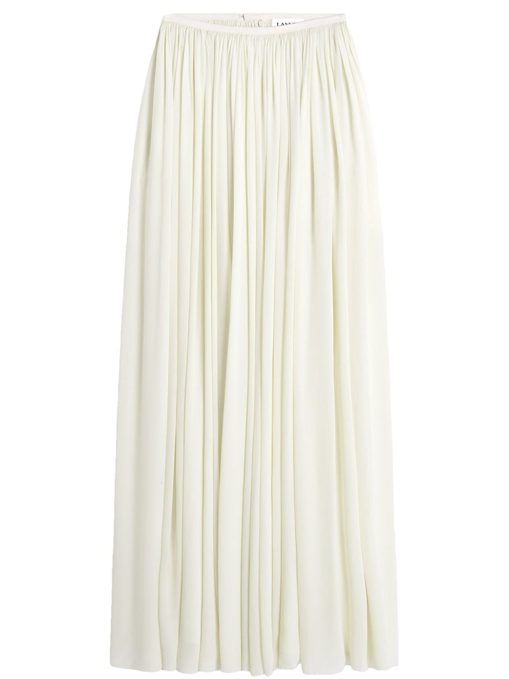 Silk maxi skirt - White