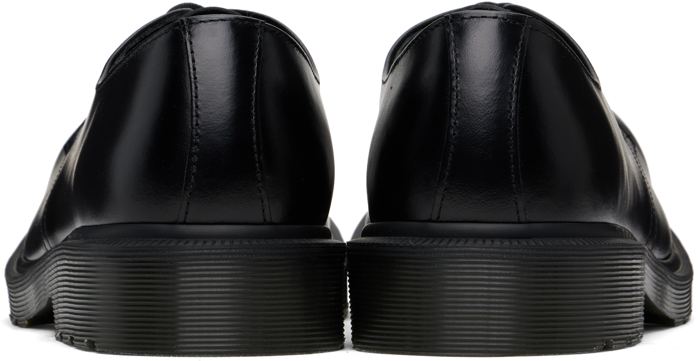 Dr. Martens Black 1461 Analine Leather Steel Toe Derbys