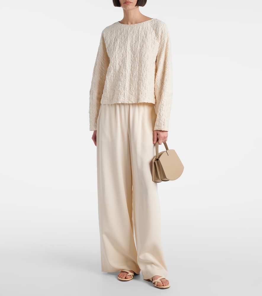 Pepaia cotton-blend jersey top