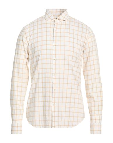 Man Shirt Beige Size 15 ½ Cotton, Linen