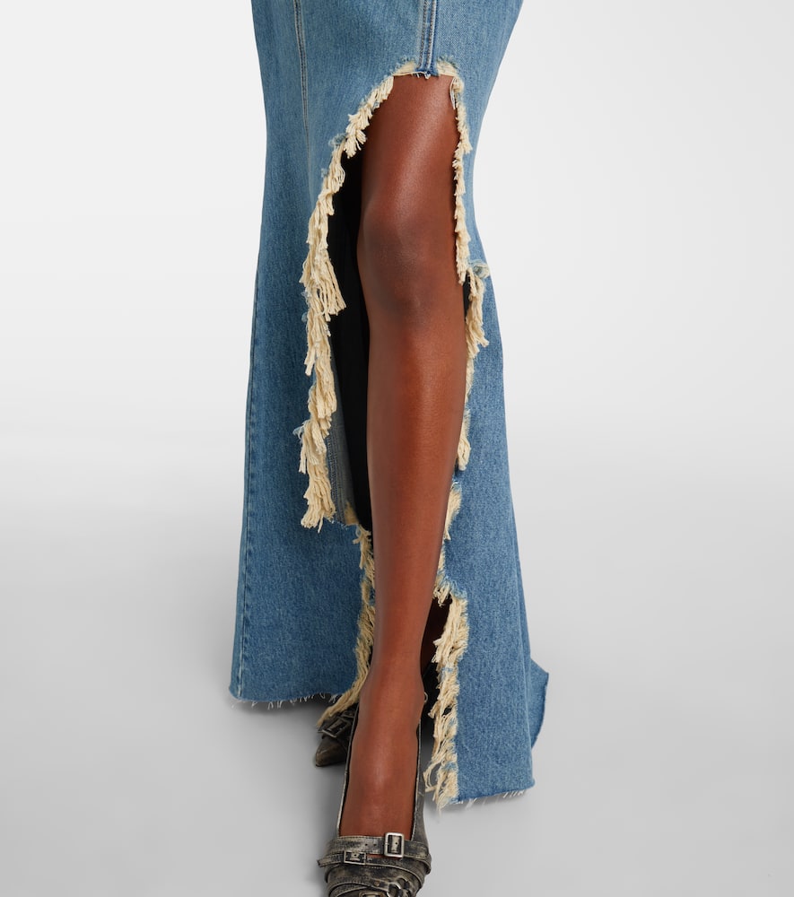 Denim maxi dress