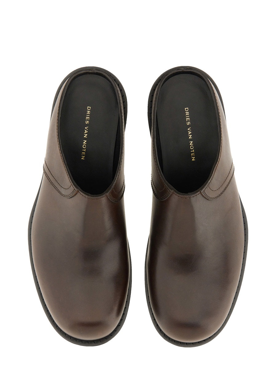 Dries Van Noten Leather Clog