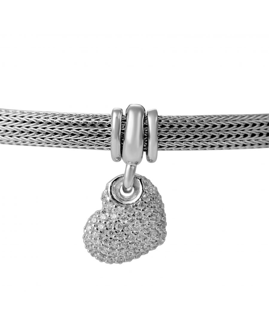 Orphelia 'Coeur' Womens 925 Sterling Silver Bracelet - ZA-7401 - One