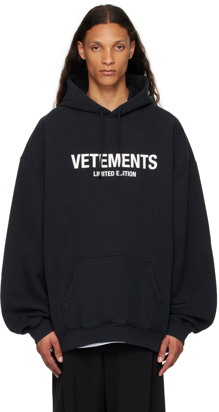 VETEMENTS Black 'Limited Edition' Hoodie
