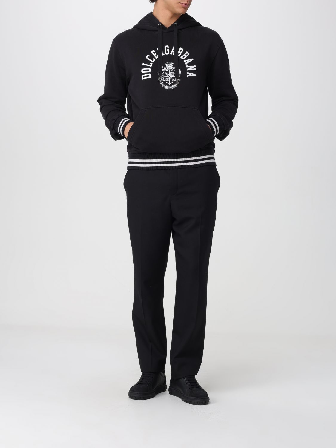 Dolce & Gabban Men's Logo Emblem Hoodie