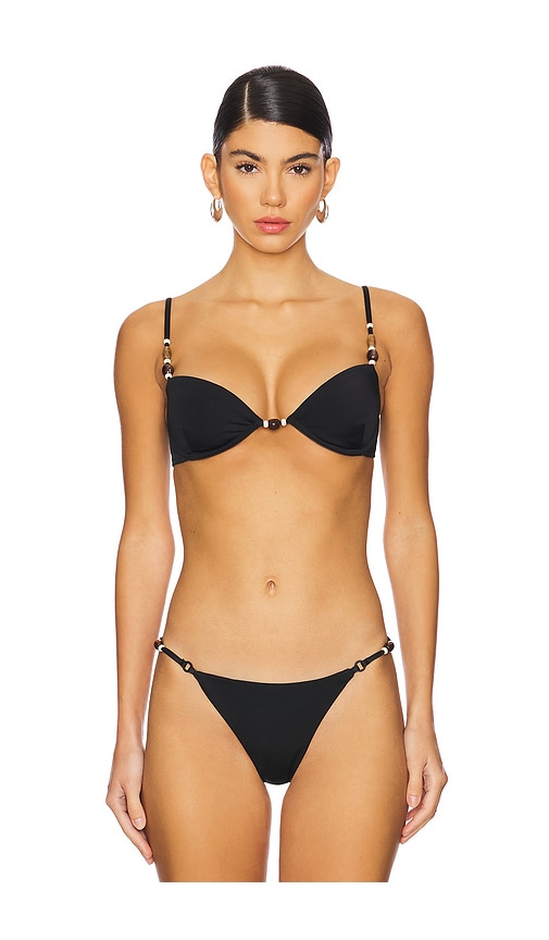 Agua Bendita x REVOLVE Sandry Dashi Bikini Top in Black. -  XL also in L