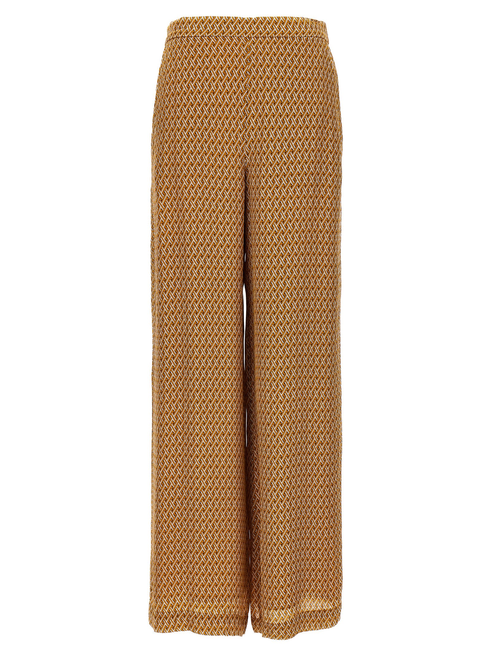 -All Over Print Pantaloni Multicolor-Donna
