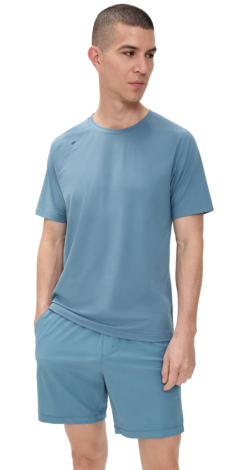Rhone Reign Short Sleeve Tee Blue Stone