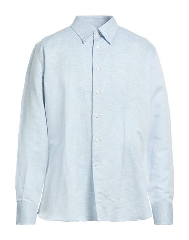 Man Shirt Light blue Size 15 ½ Linen, Cotton