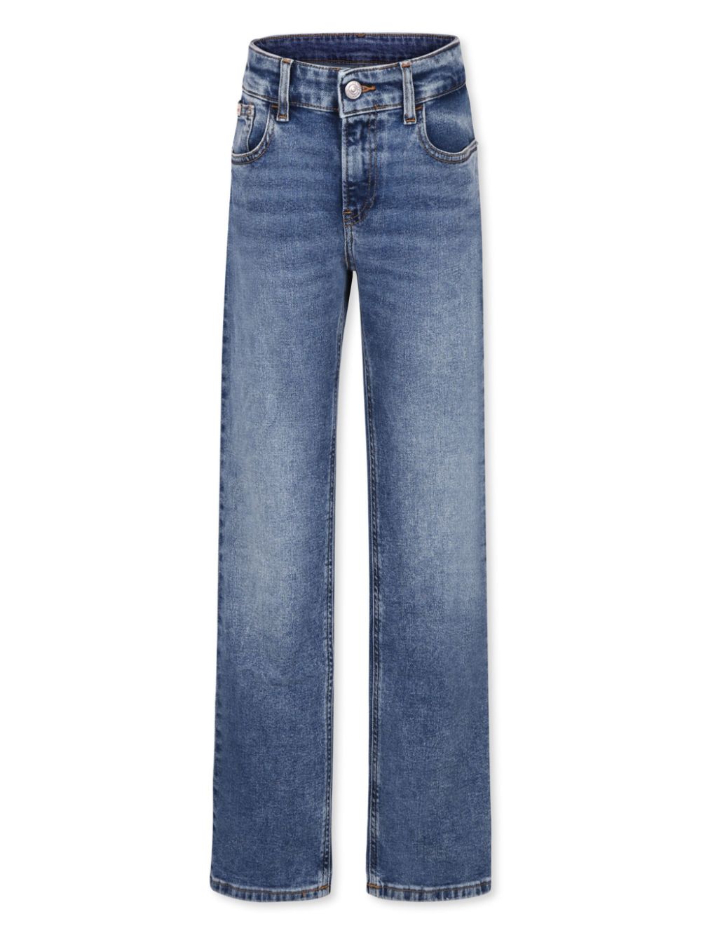 Mid-rise straight jeans - Blue