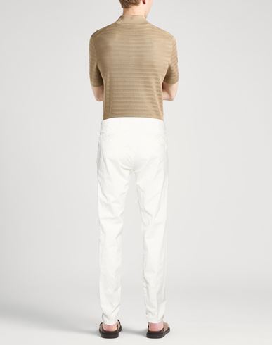 Man Pants Ivory Size 31 Cotton, Elastane