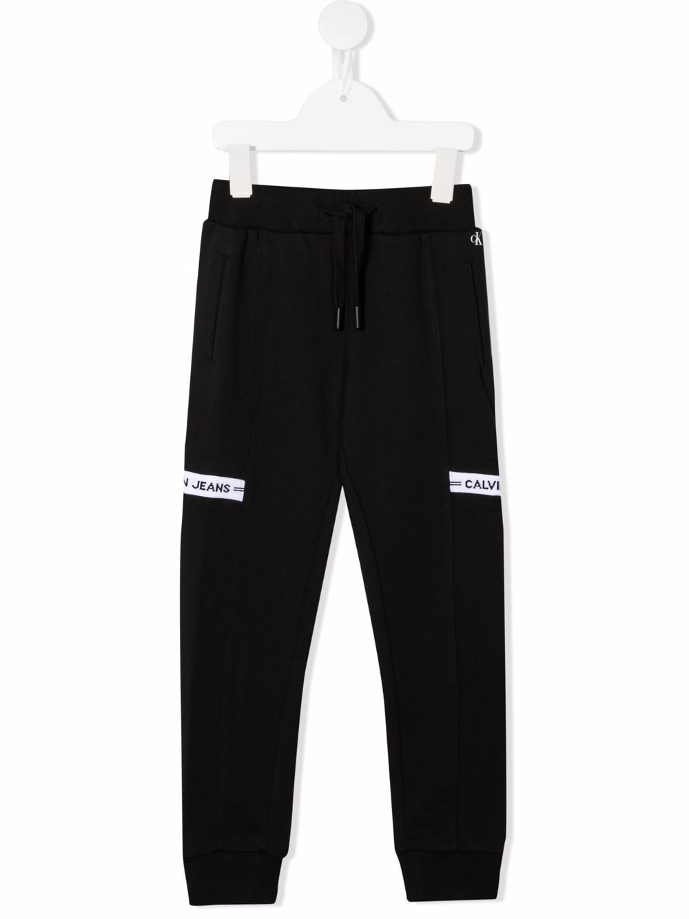 Logo-print cotton track pants - Black