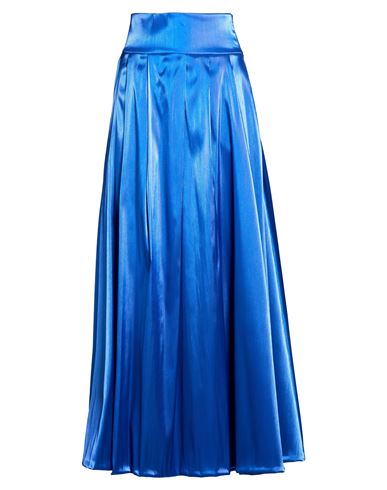 Woman Maxi skirt Bright blue Size 4 Polyester, Nylon, Elastane