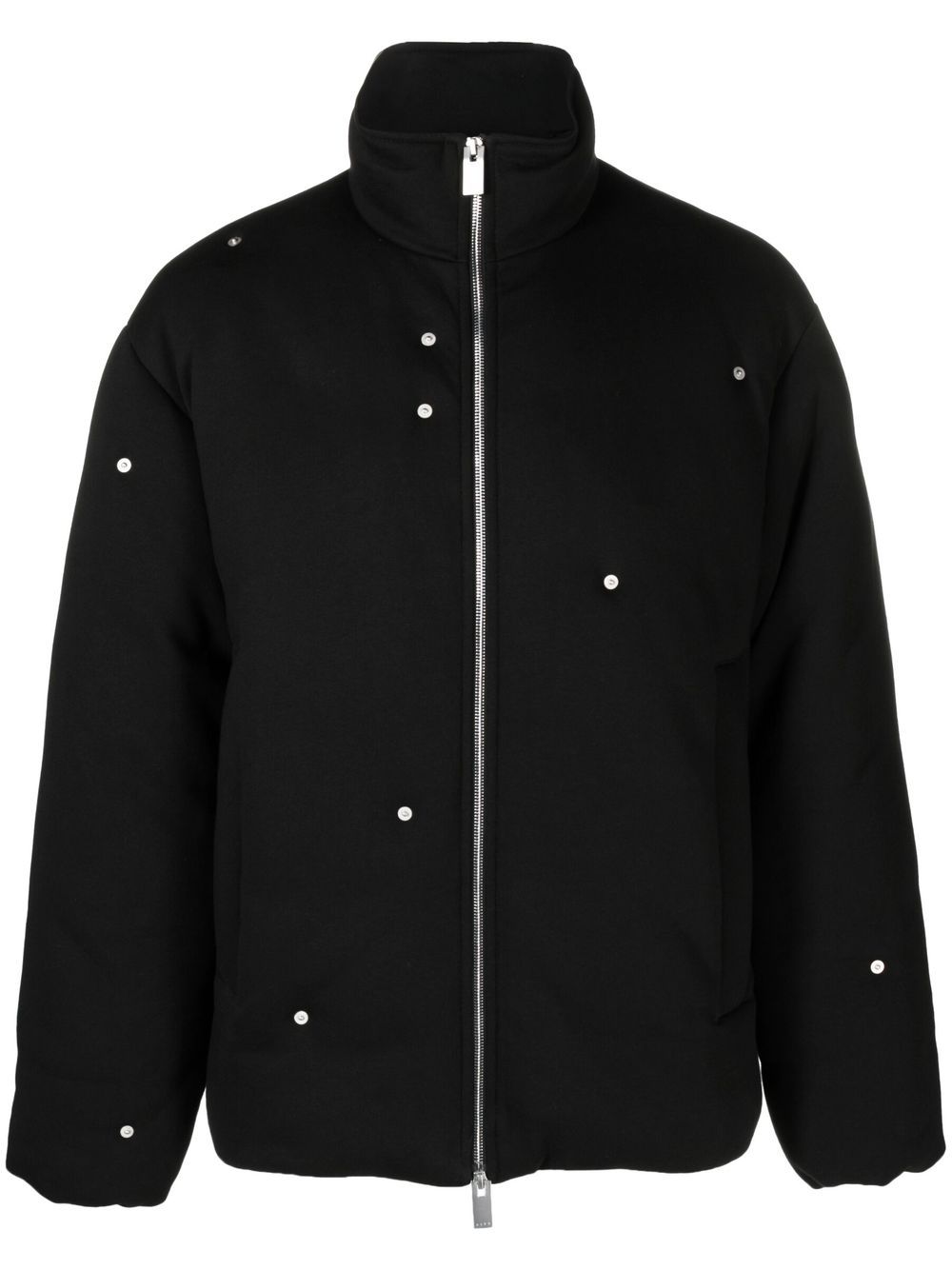 Padded stud-detail jacket - Black