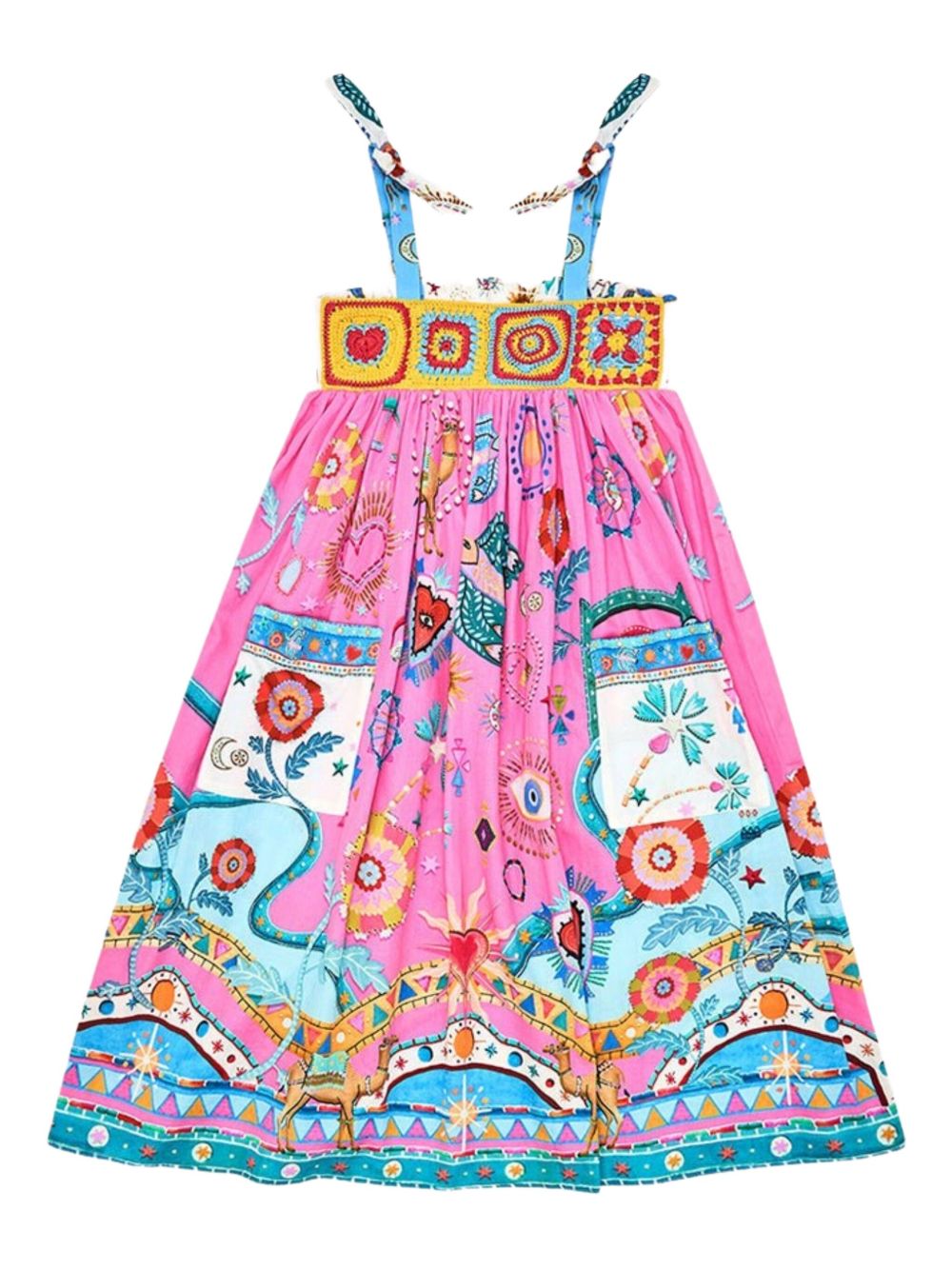 Floral-print dress - Pink